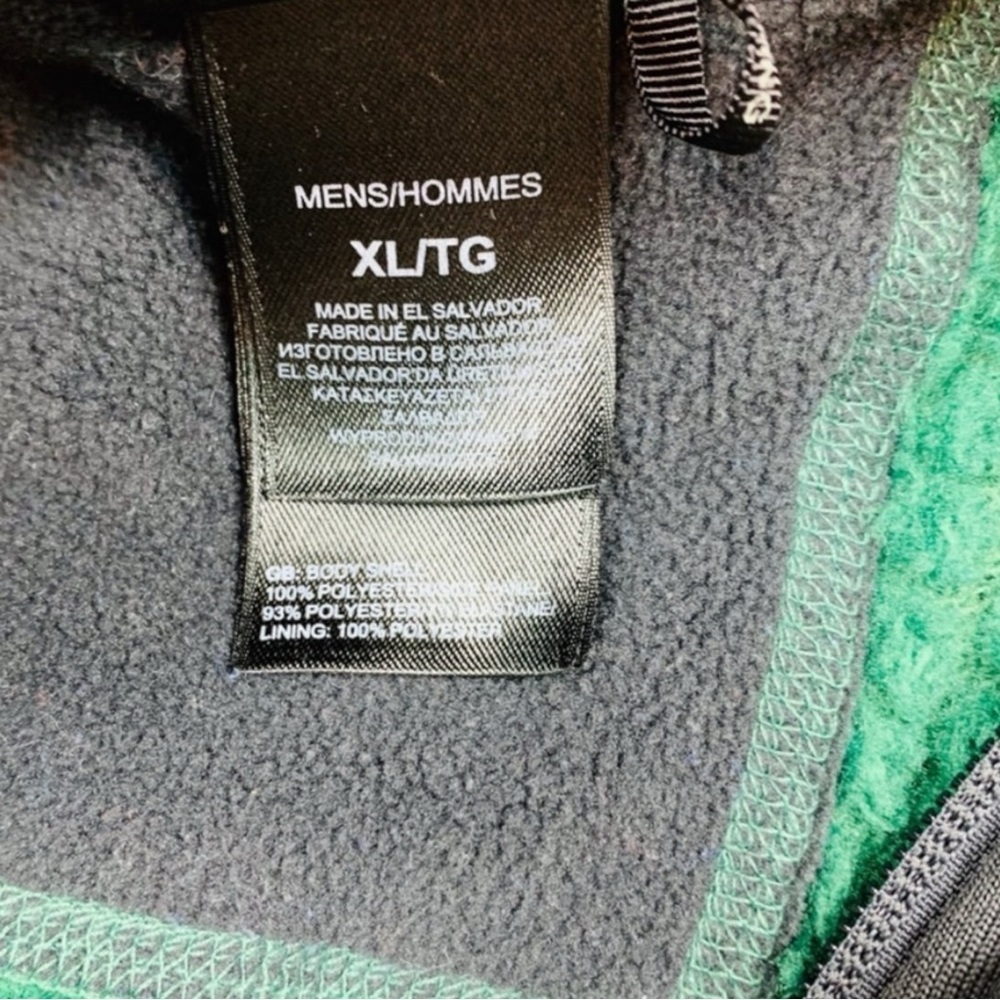 THE NORTH FACE Malbec Grizzly Pack Polartek Fleece Full Zip Jacket in Green XL - Picture 13 of 14